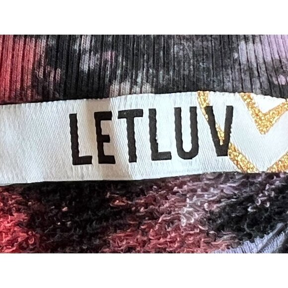 Anthropologie Letluv Zoey Tie-dye Cropped Sweatshirt sz(s) - Picture 10 of 11